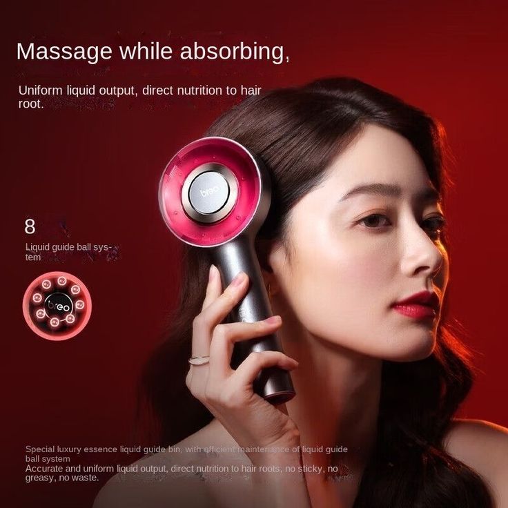 Electric Scalp Massaging Brush with Hair Oil Applicator