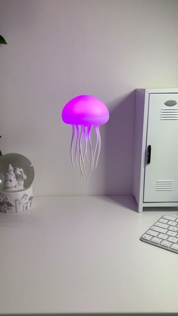jellyfish lamp atmosphere  bedroom night lamp